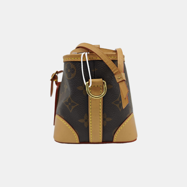 NOÉ Mini Monogram Coated Canvas Brown
