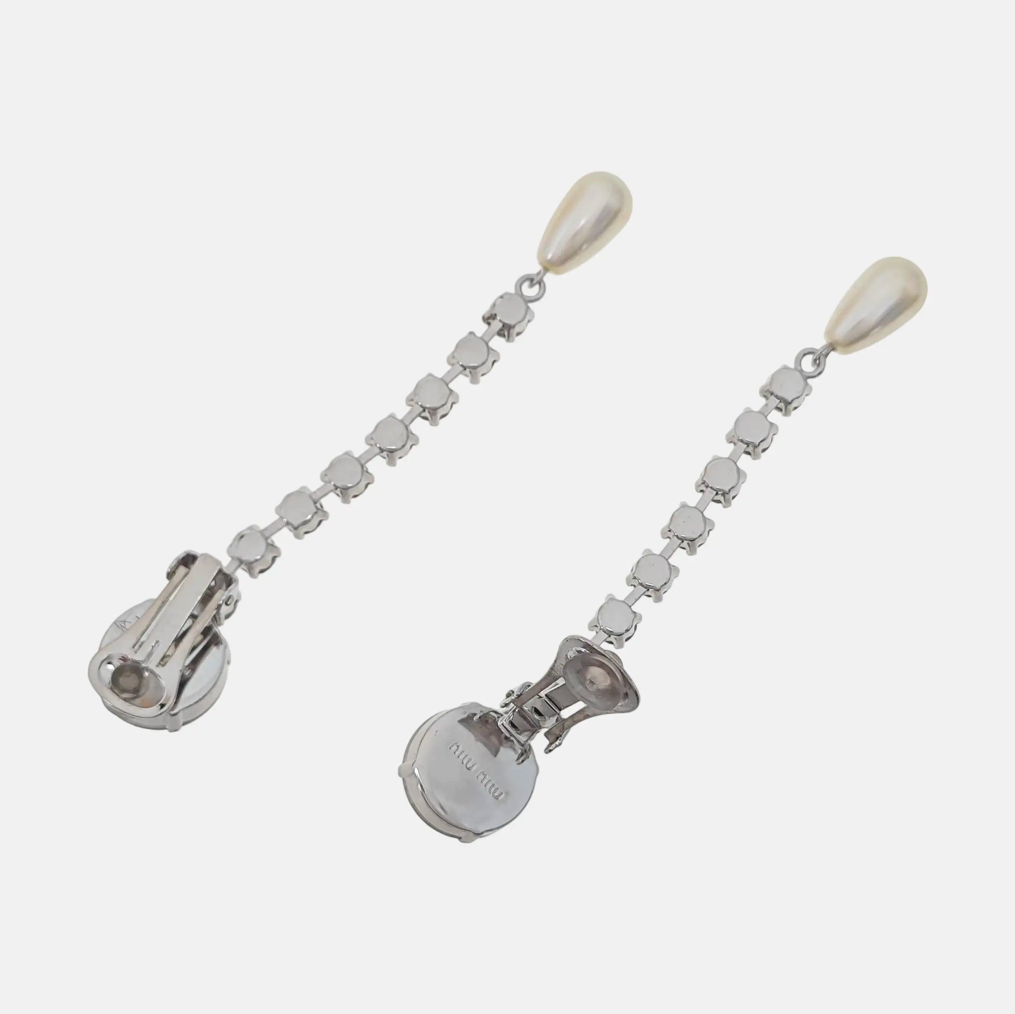 Metal Silver Clip On Earrings