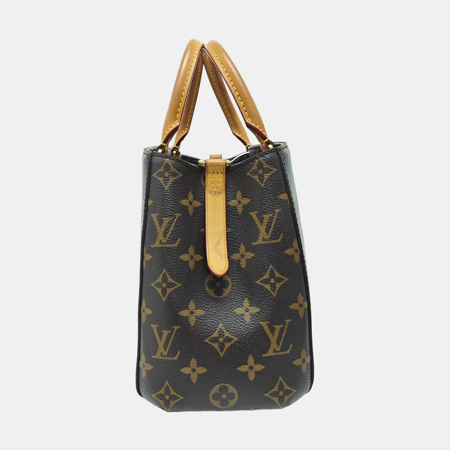 MONTAIGNE BB Monogram Coated Canvas Brown