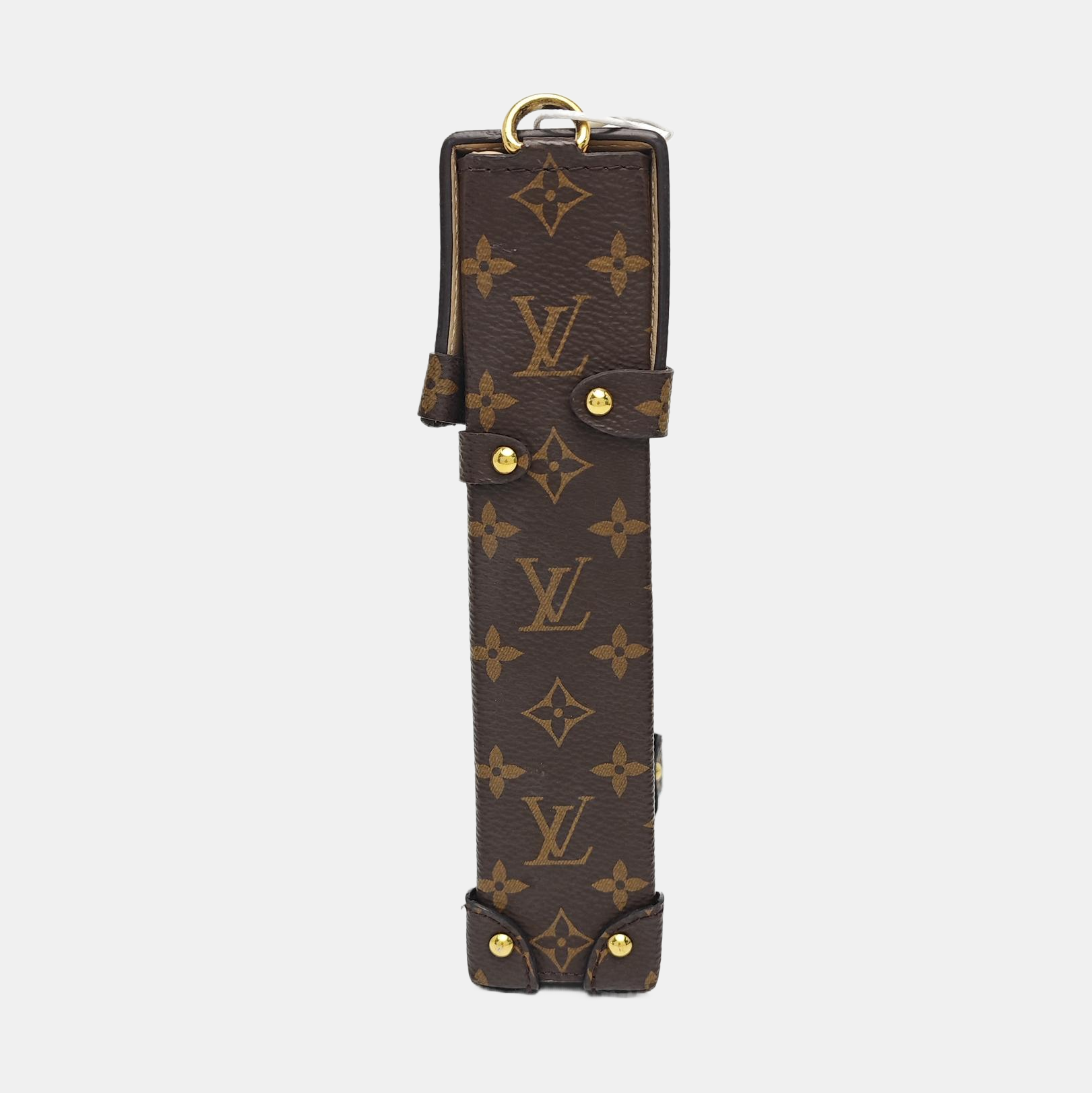 TRUNK Monogram Coated Canvas Brown