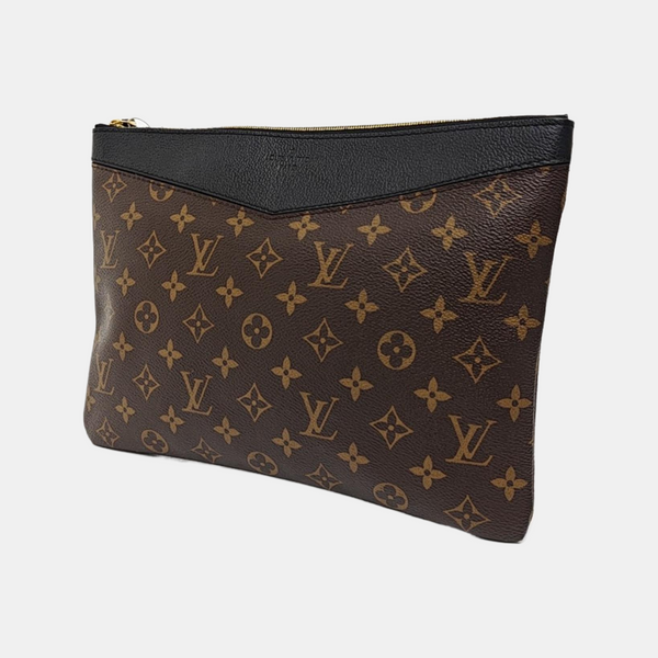 DAILY Monogram Coated Canvas Brown