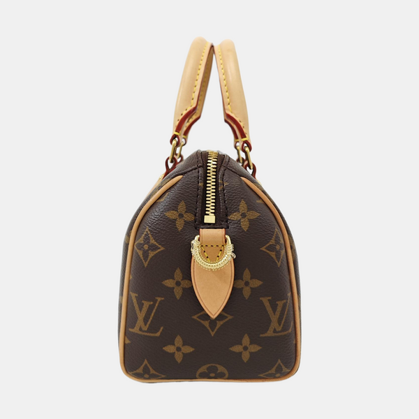 SPEEDY 20 Monogram Coated Canvas Brown