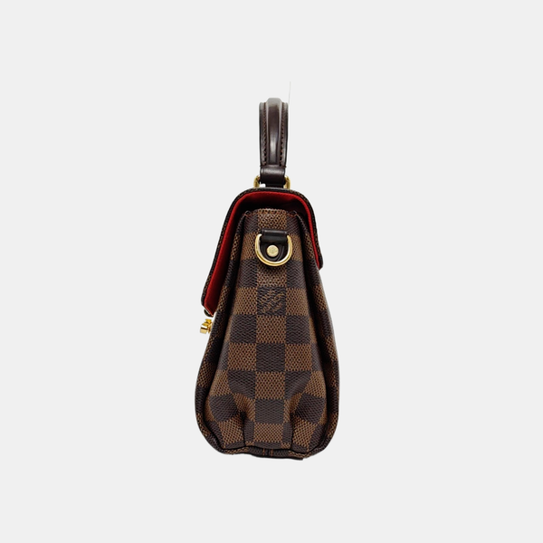 CROISETTE Damier Ebene Coated Canvas Brown