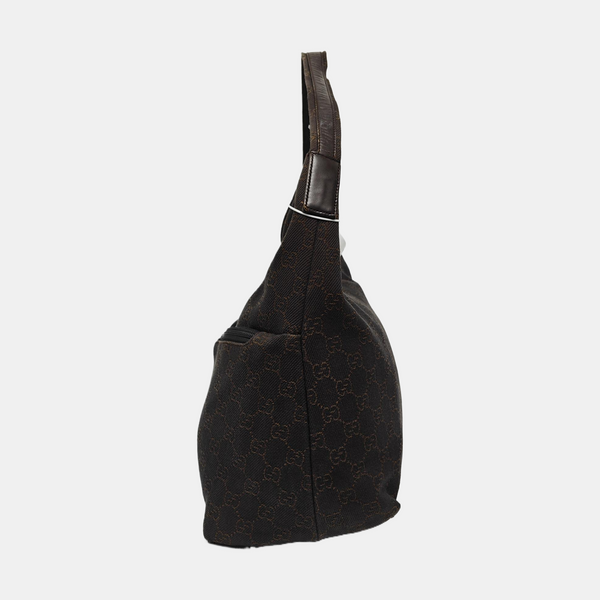 Monogram Canvas Top Handle Bag Brown