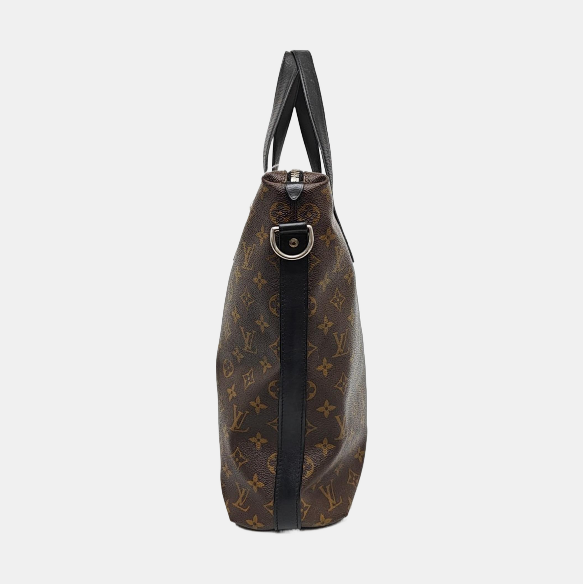 KITAN Monogram Coated Canvas Brown