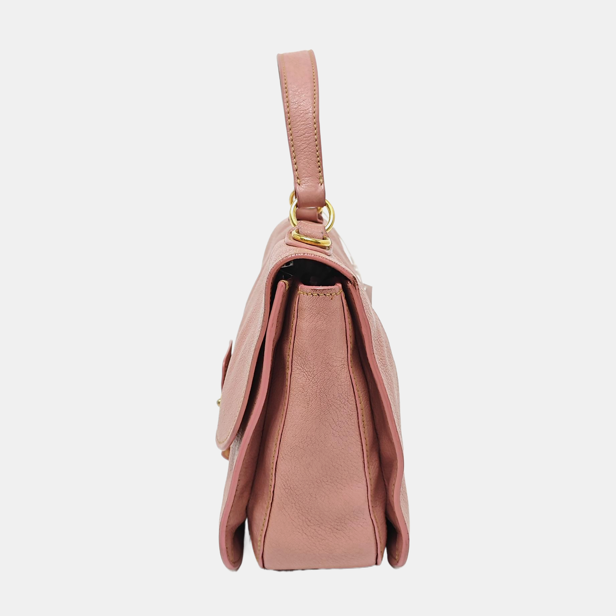 Calfskin Shoulder Bag Pink