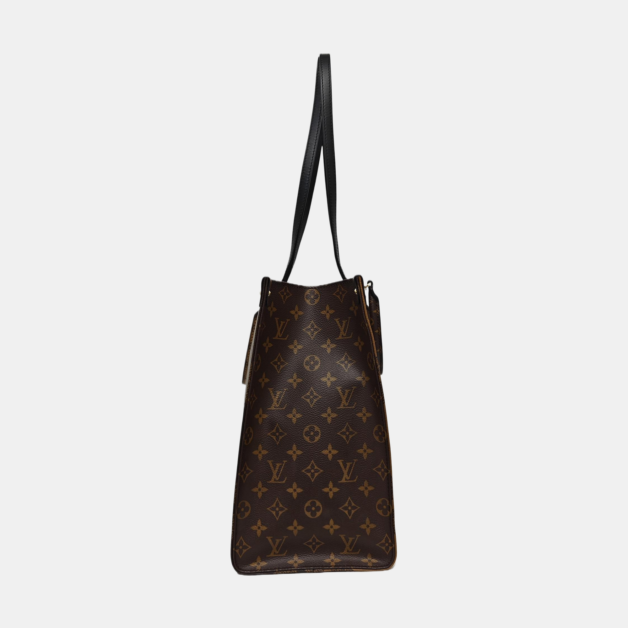 ONTHEGO GM Monogram Coated Canvas Brown
