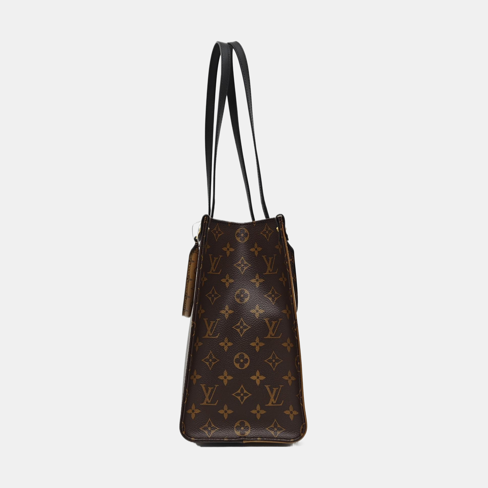 ONTHEGO MM Monogram Coated Canvas Brown