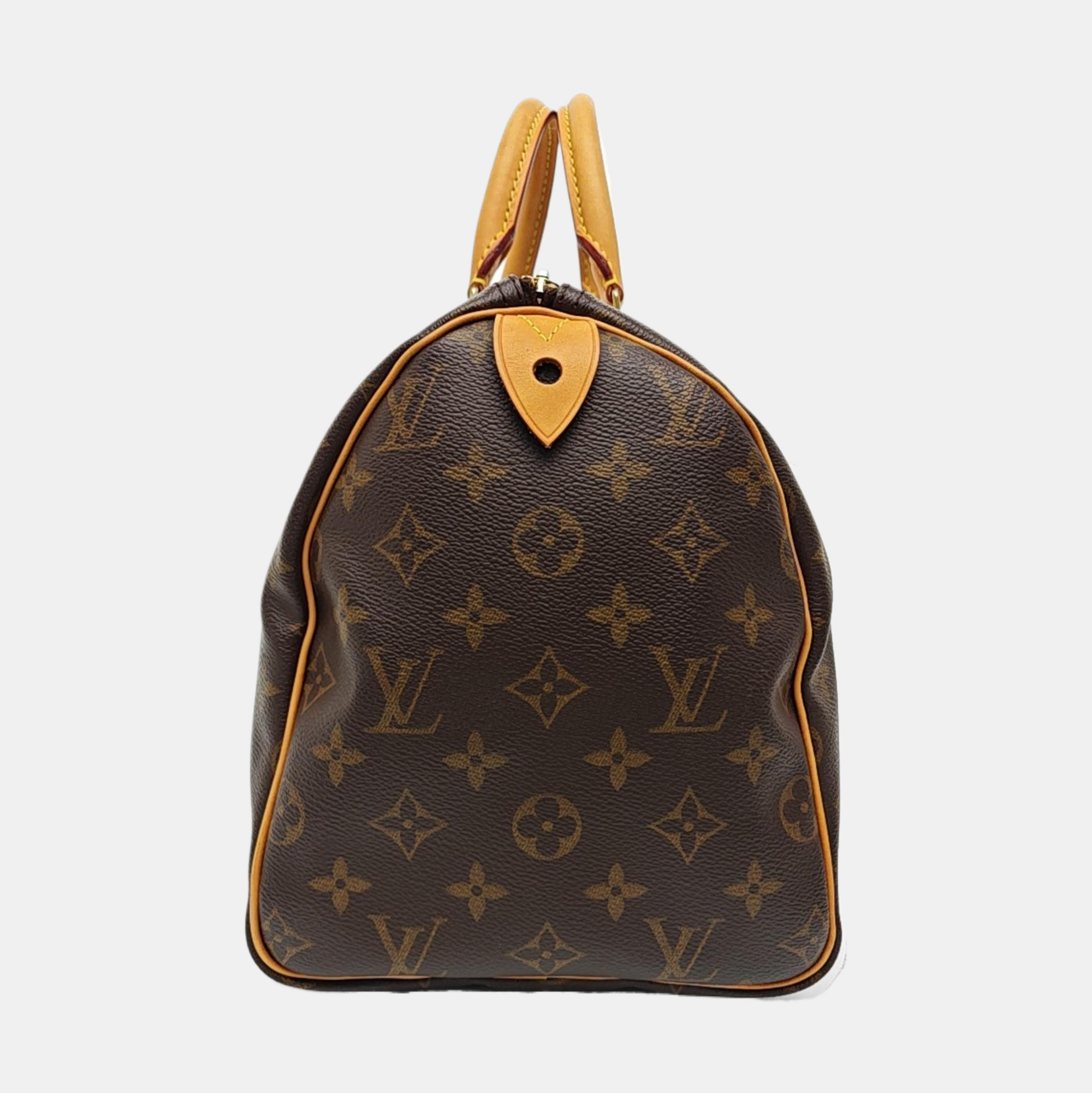 SPEEDY 30 Monogram Coated Canvas Brown