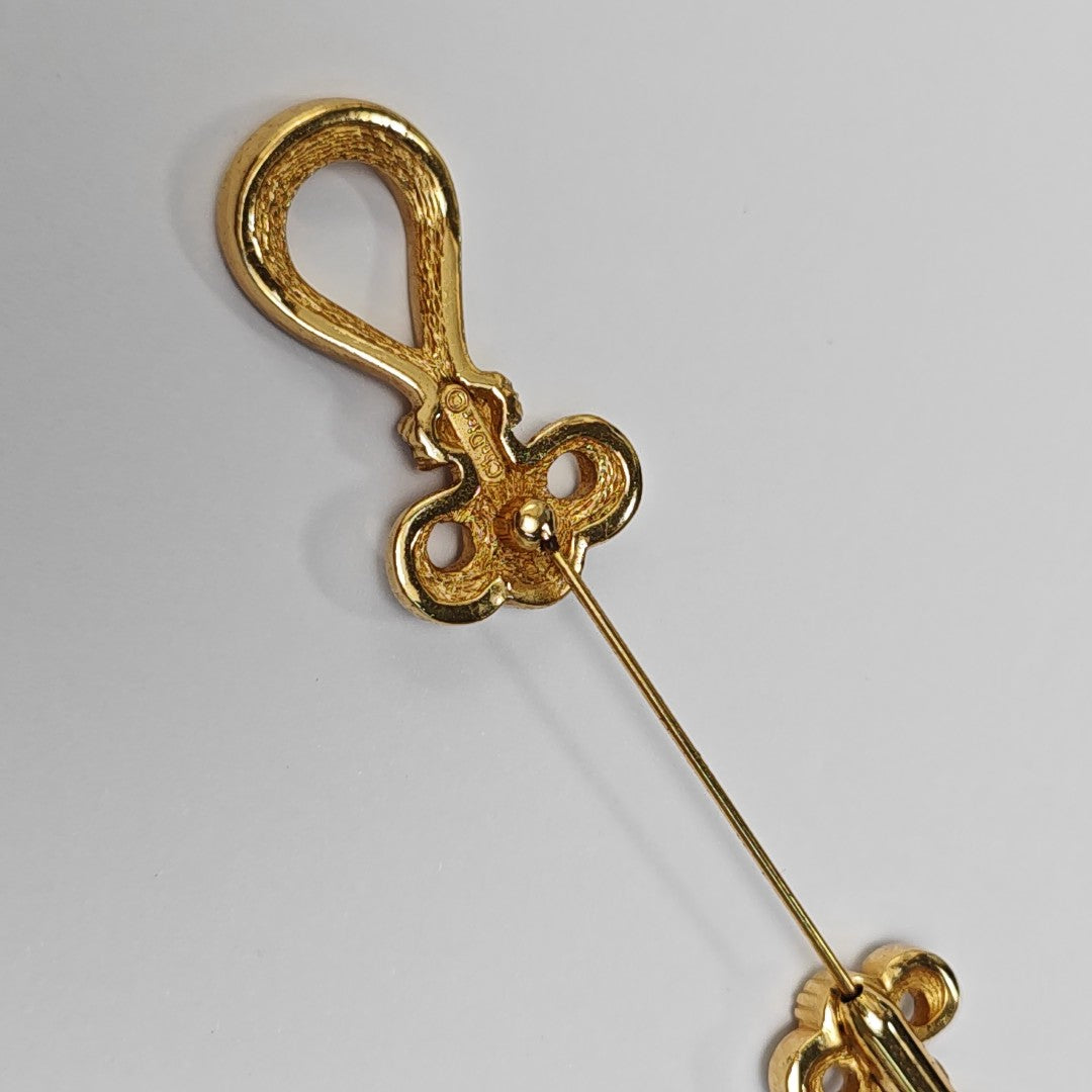 Metal Gold Brooch