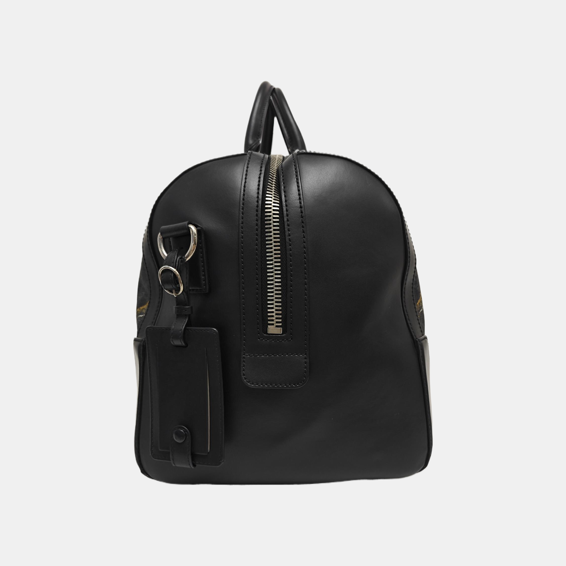 Monogram Coated Canvas Shoulder Bag Black