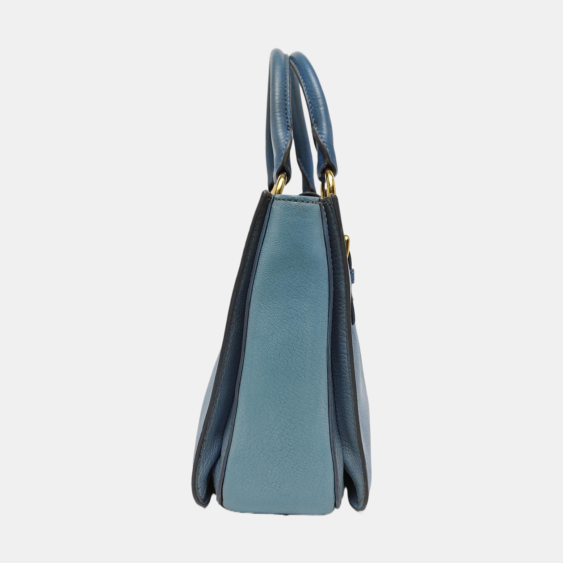Calfskin Shoulder Bag Blue