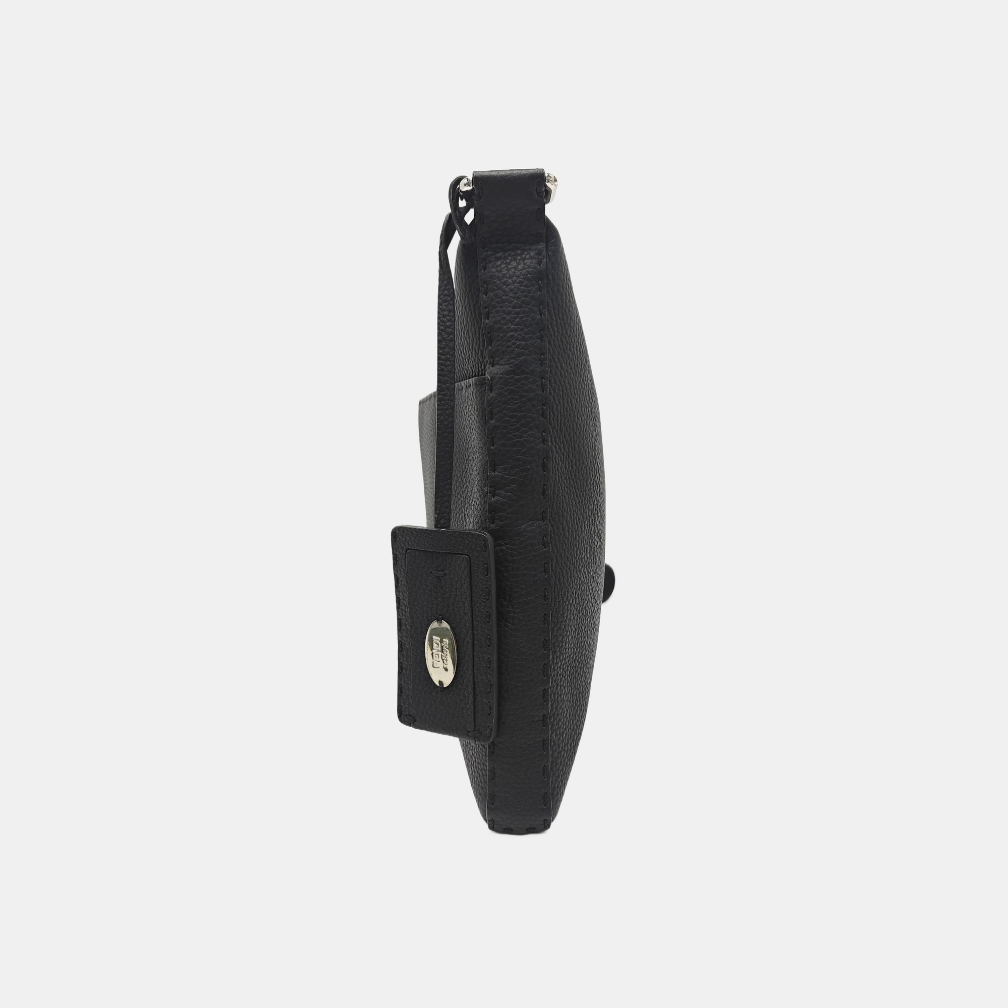 Calfskin Shoulder Bag Black