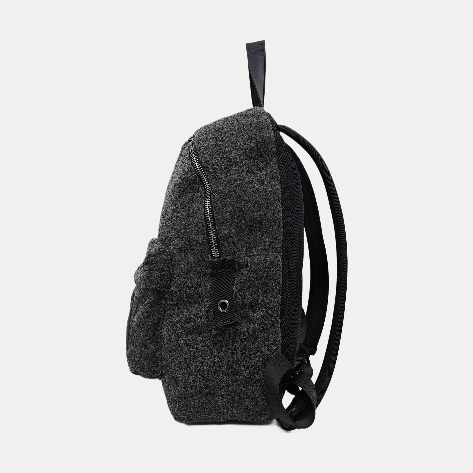 Fabric Backpack Gray