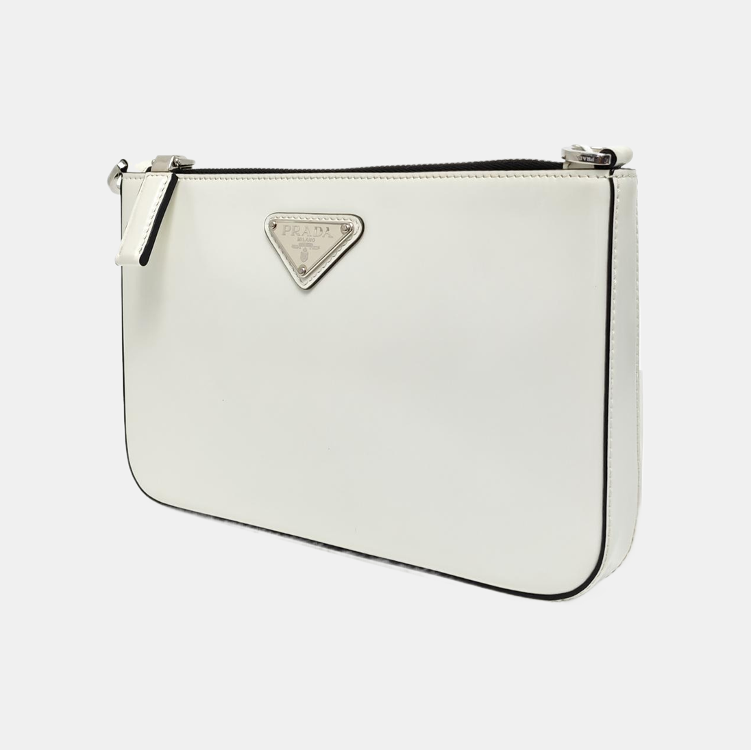 Calfskin Shoulder Bag White