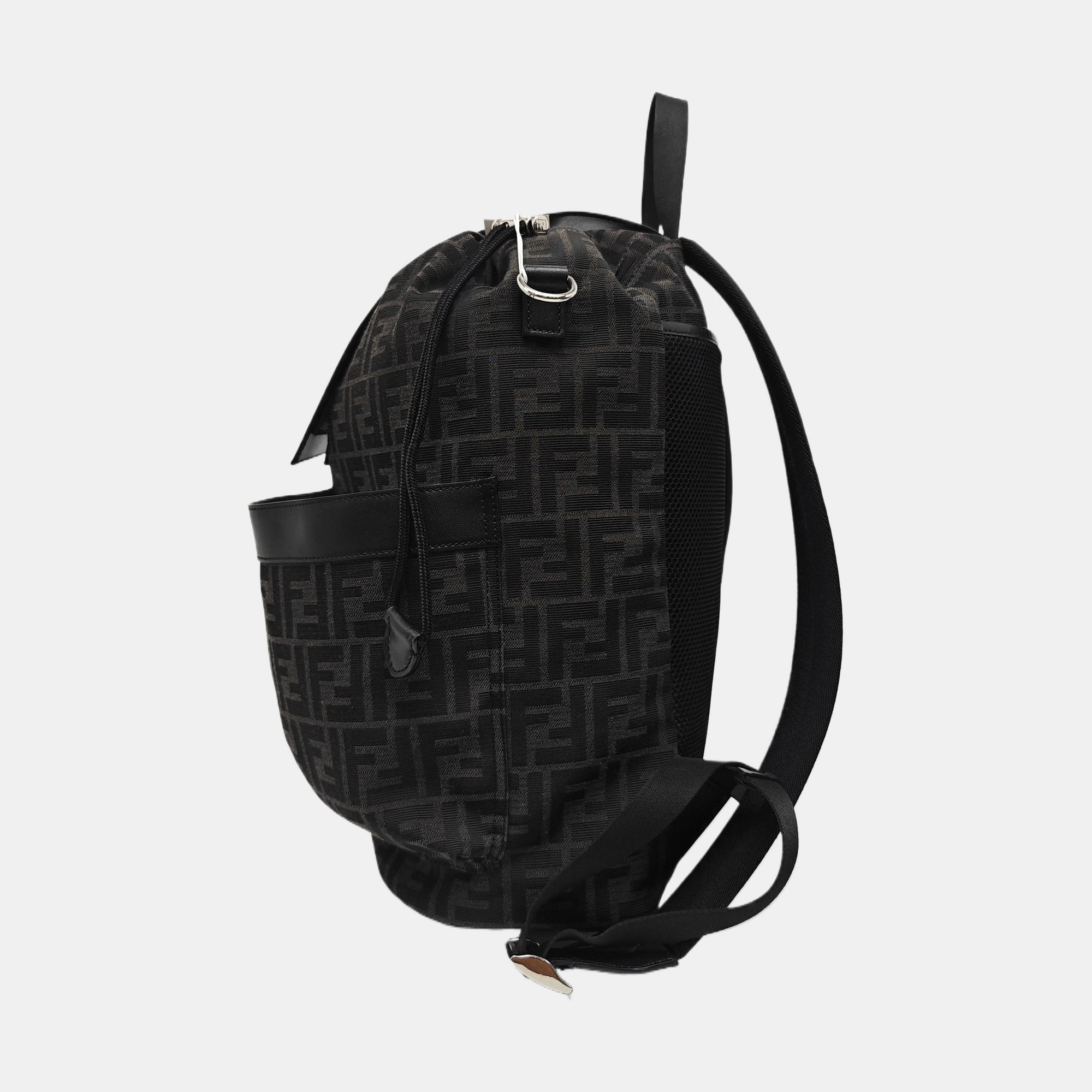 FENDI Strike Medium Canvas Black