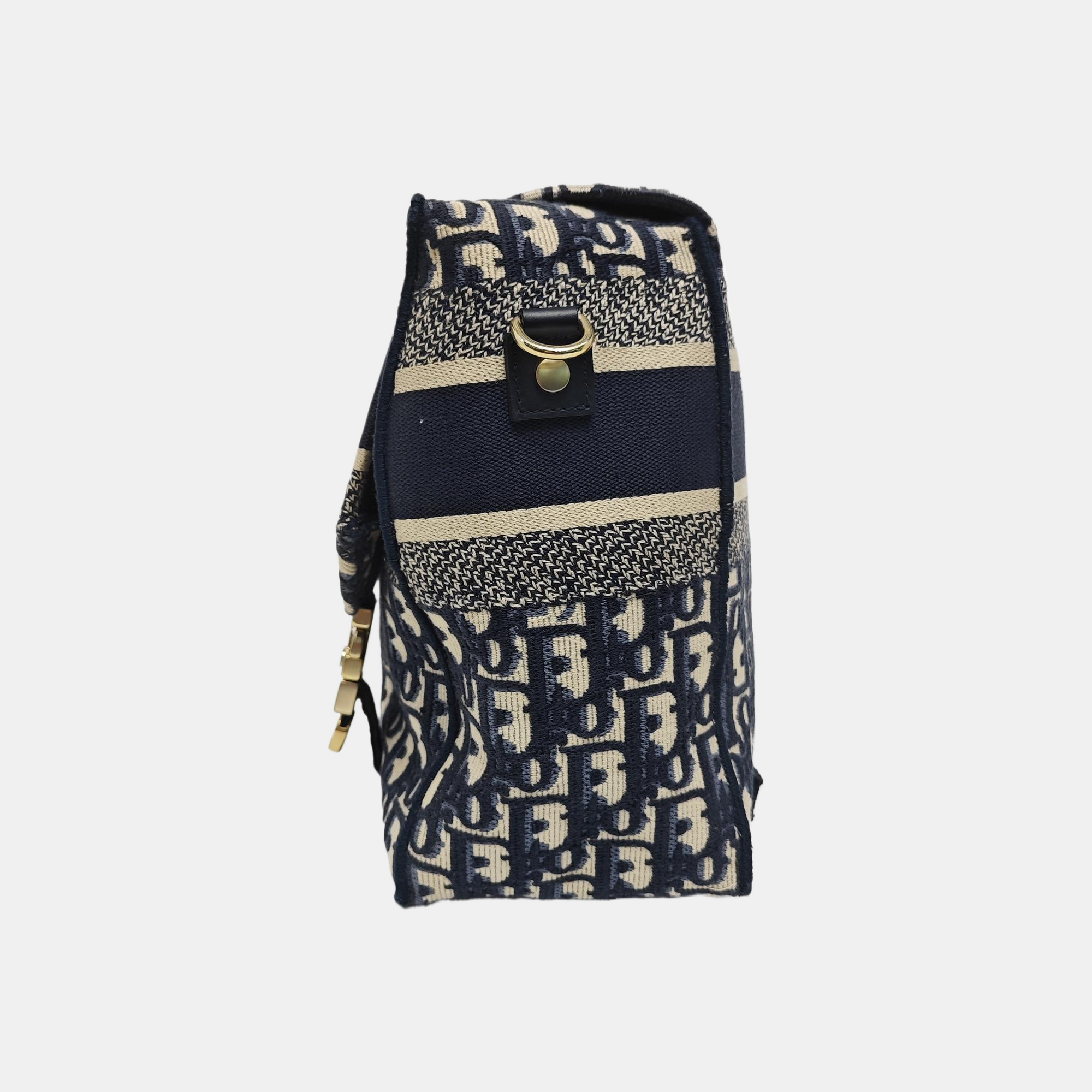 Diorcamp Medium Oblique Canvas Blue
