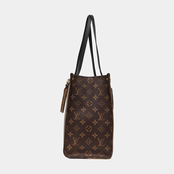 Authenticated pre-owned  ONTHEGO MM Monogram Coated Canvas Brown - Tote Bag at Looply
