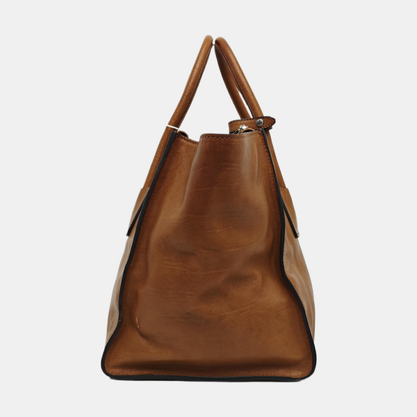 Calfskin Tote Bag Brown