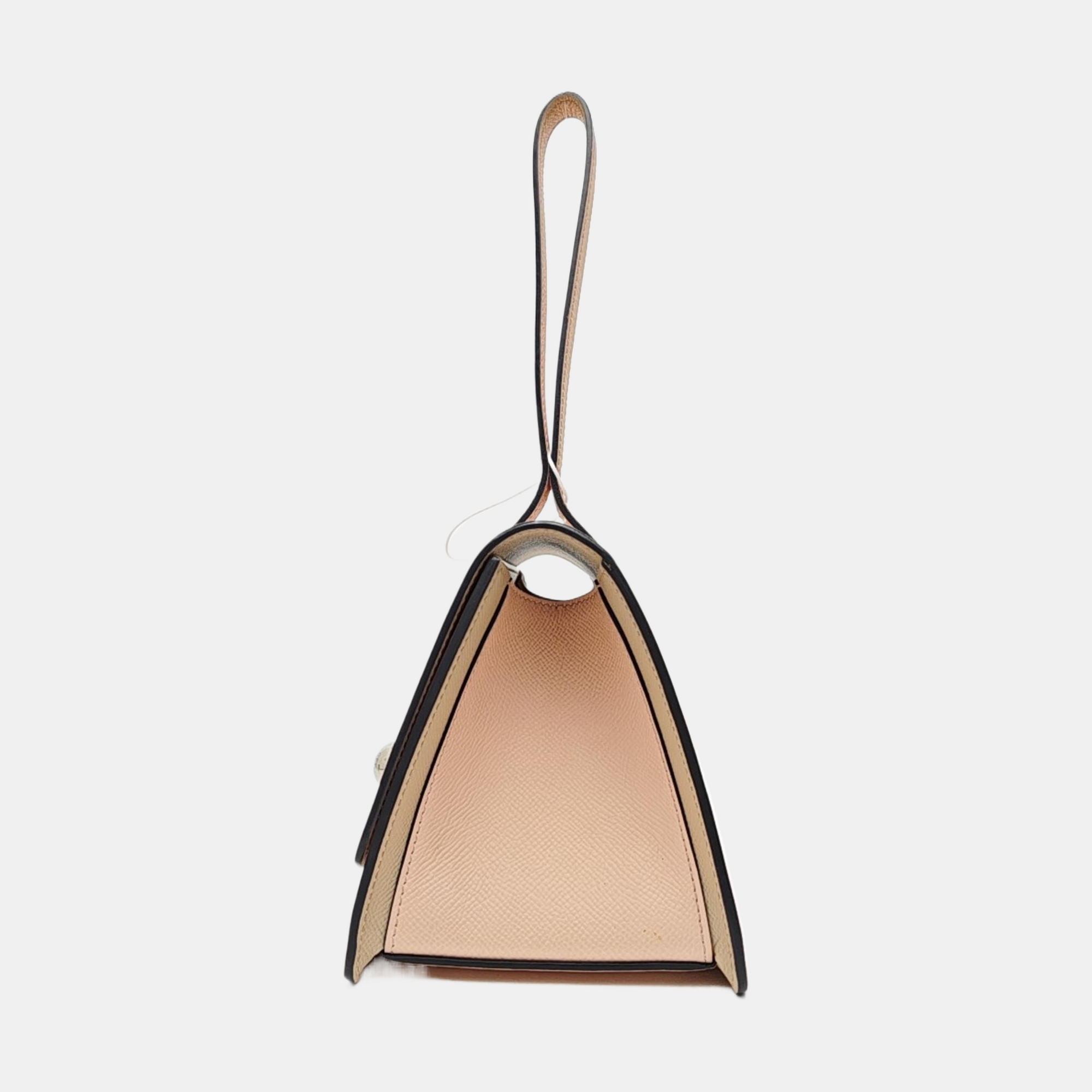 Calfskin Top Handle Bag Pink