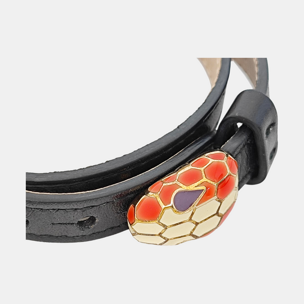 SERPENTI Brass Black Bracelet