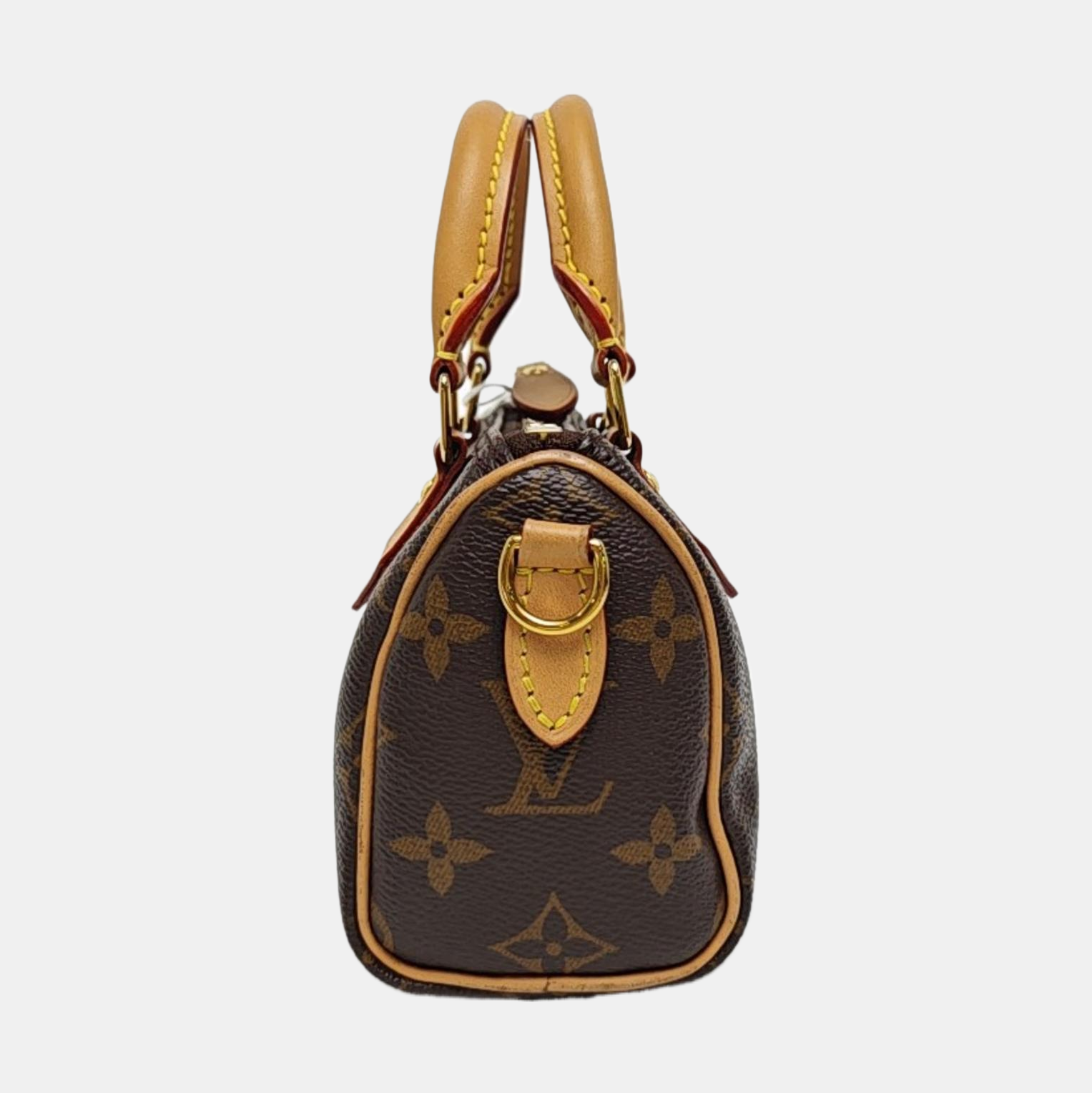 SPEEDY Nano Monogram Coated Canvas Brown