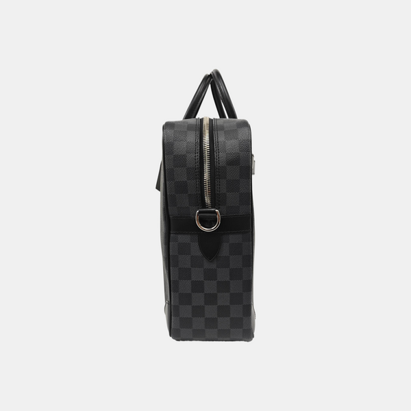 Damier Graphite Coated Canvas Shoulder Bag Gray