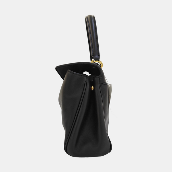 Calfskin Shoulder Bag Mini Black