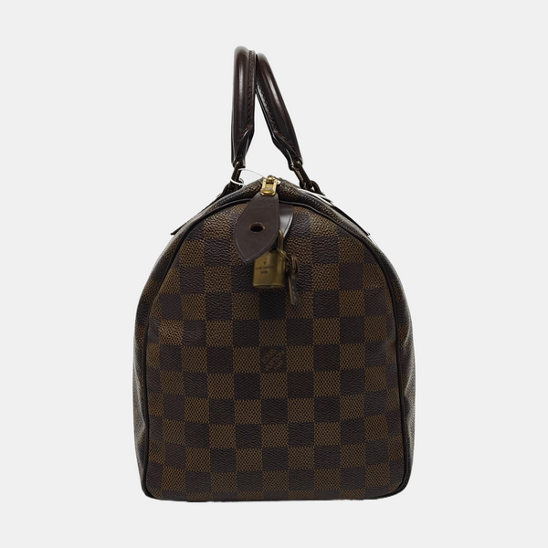 SPEEDY 30 Damier Ebene Coated Canvas Brown