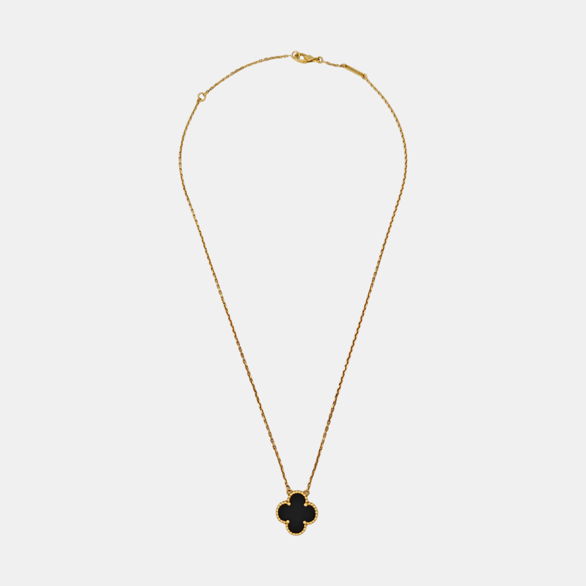 Vintage Alhambra 18k Gold Necklace