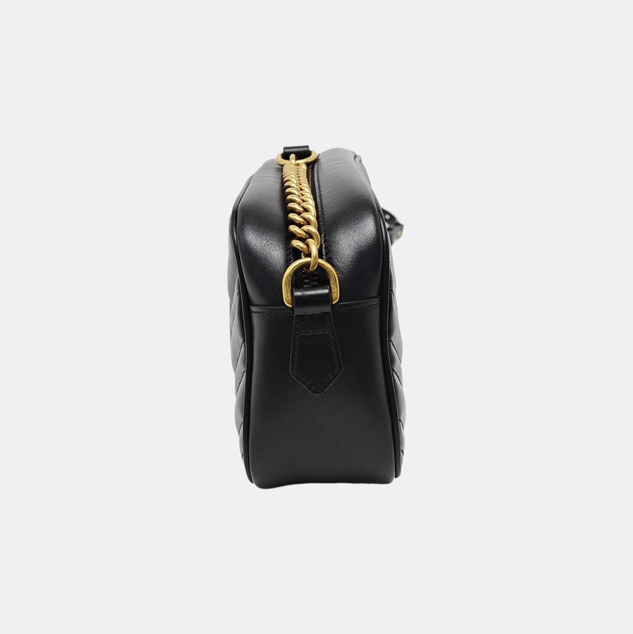 GG Marmont Small Quilted Calfskin Black