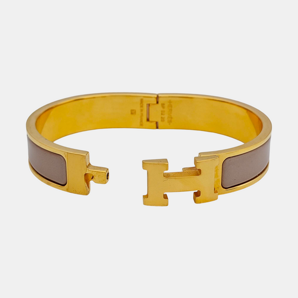 Clic H Metal Gold Bangle