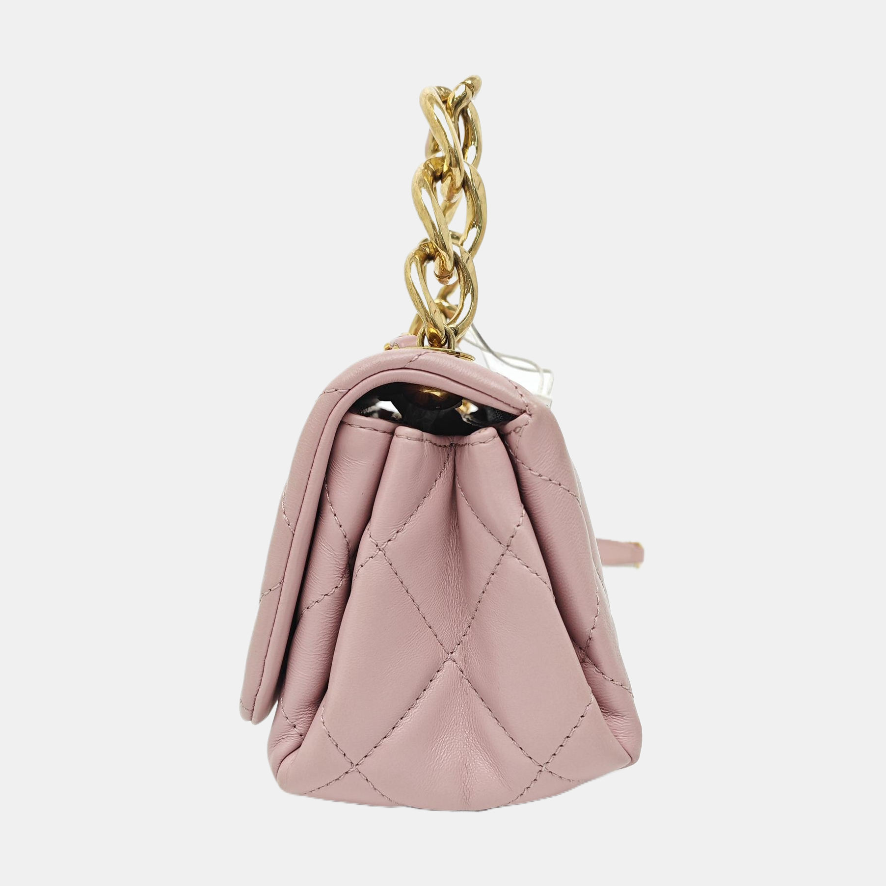 Quilted Lambskin Shoulder Bag Pink