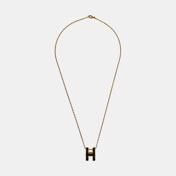 Collar Dorado Pop H de Metal