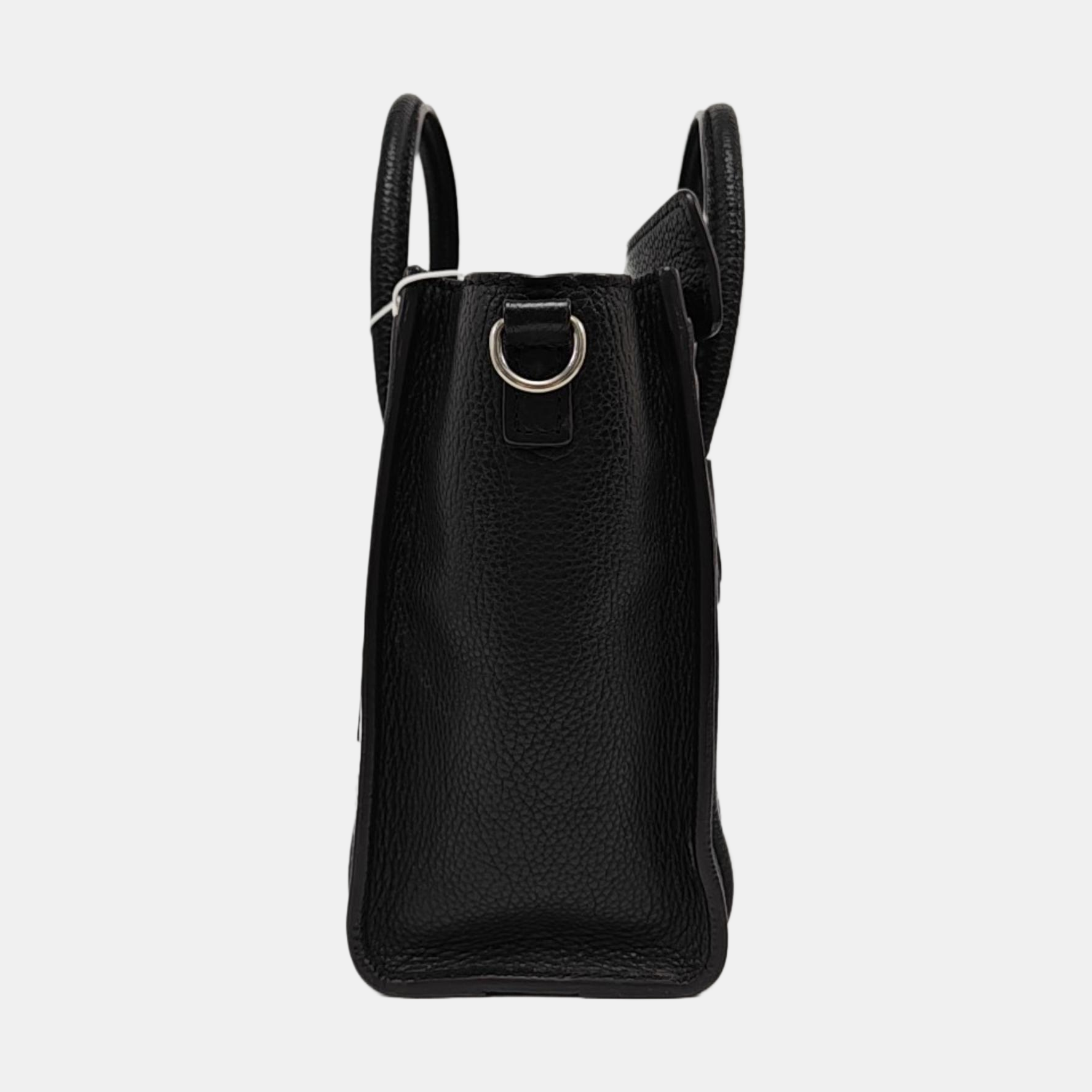 Authenticated pre-owned  LUGGAGE Nano Calfskin Black - Tote Bag at Looply