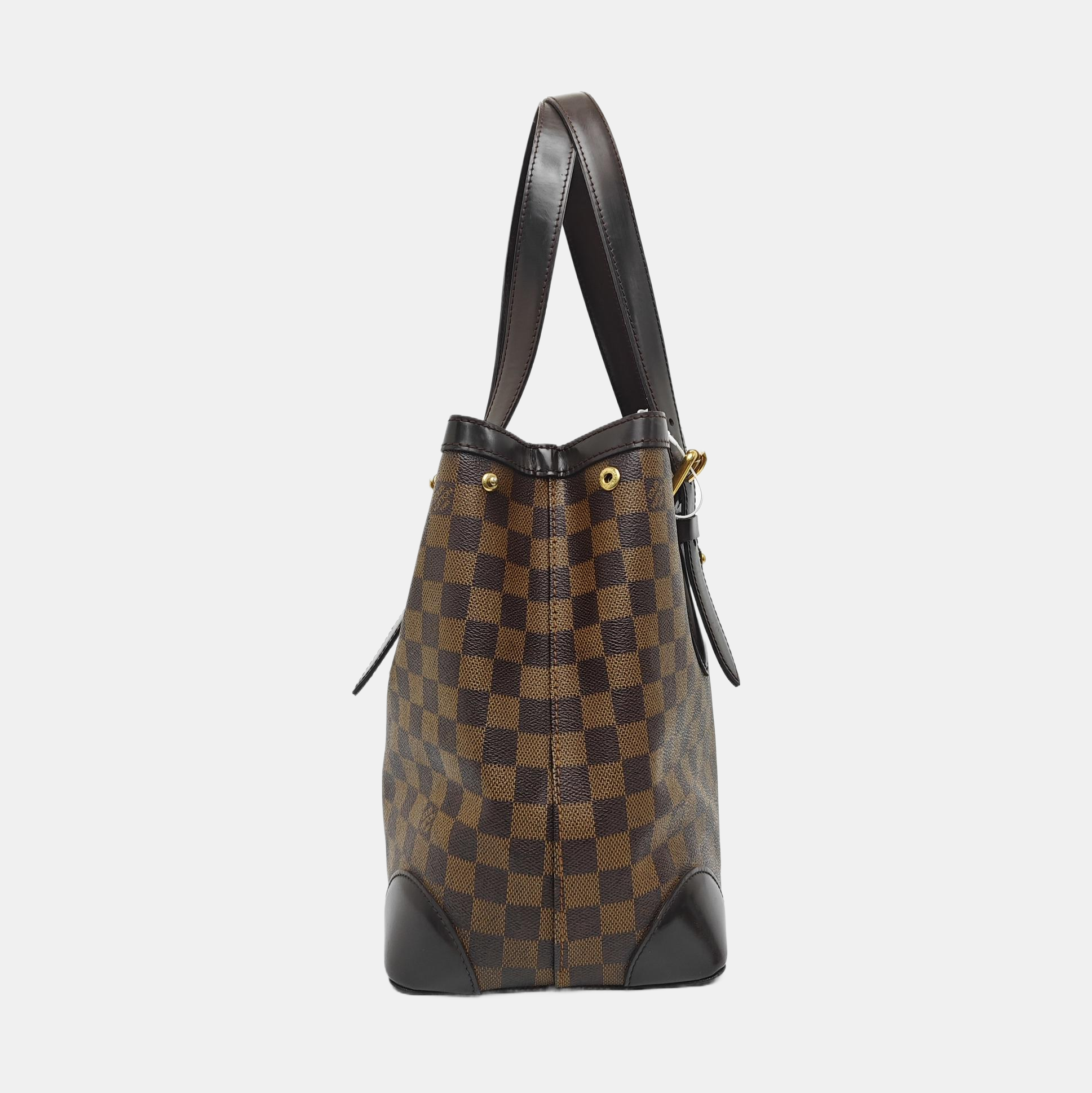 HAMPSTEAD MM Damier Ebene Coated Canvas Brown