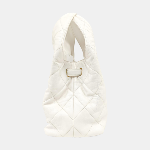 25P Quilted Lambskin White