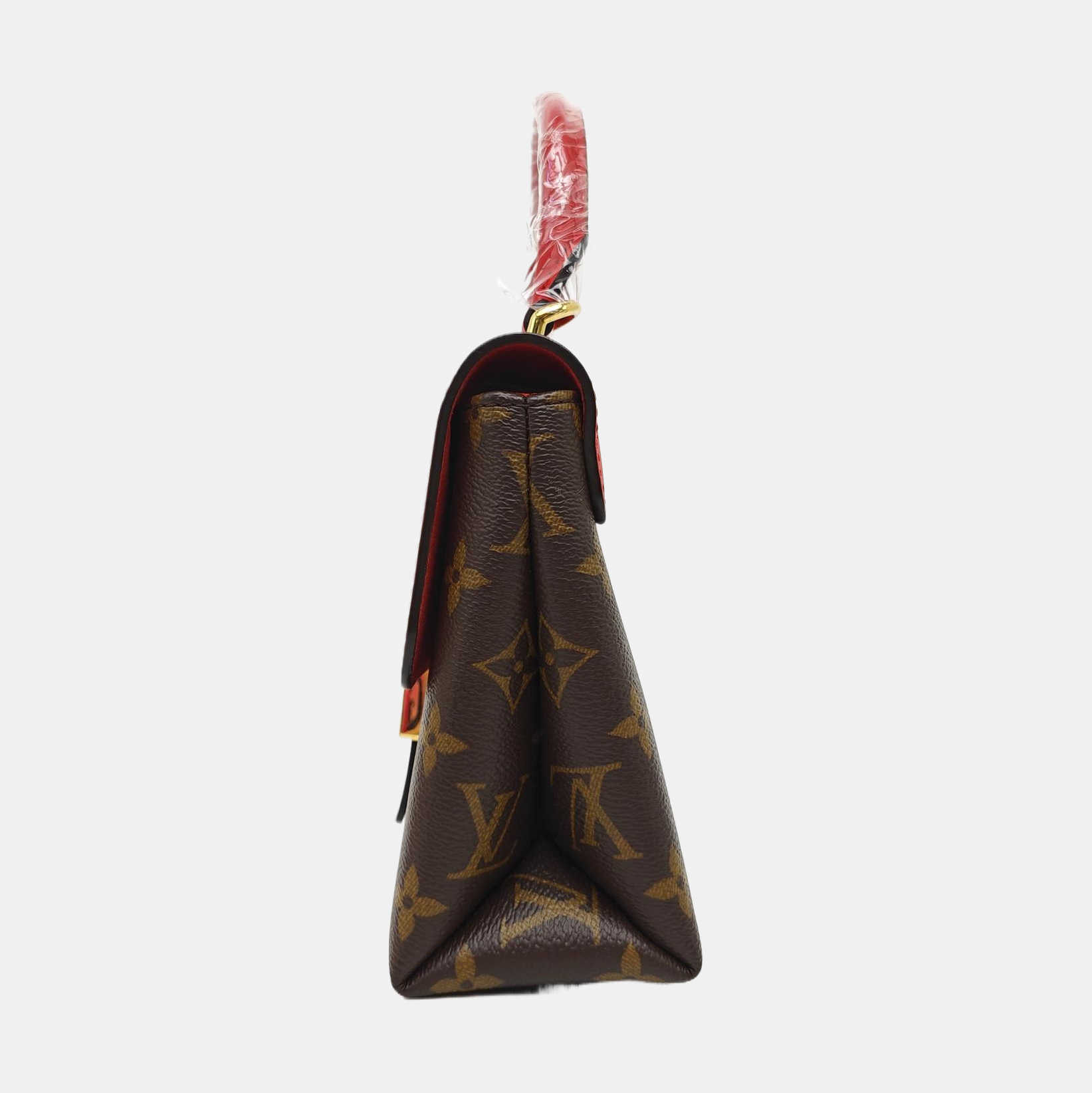 LOCKY BB Monogram Coated Canvas Red