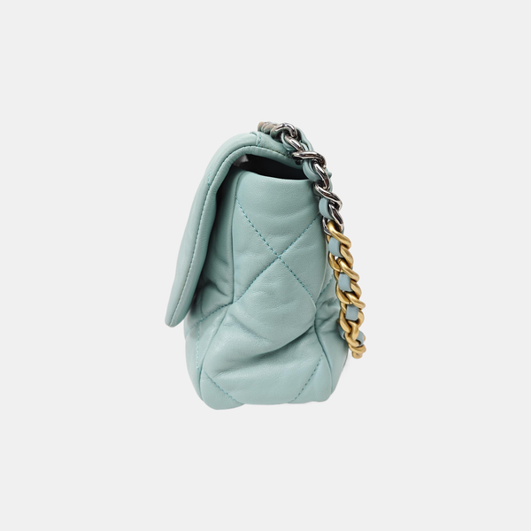 CHANEL 19 Small Quilted Lambskin Blue