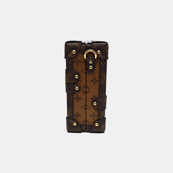 PETITE MALLE Monogram Coated Canvas Brown