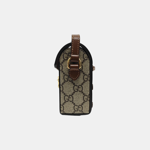 Horsebit 1955 Mini Monogram Coated Canvas Beige
