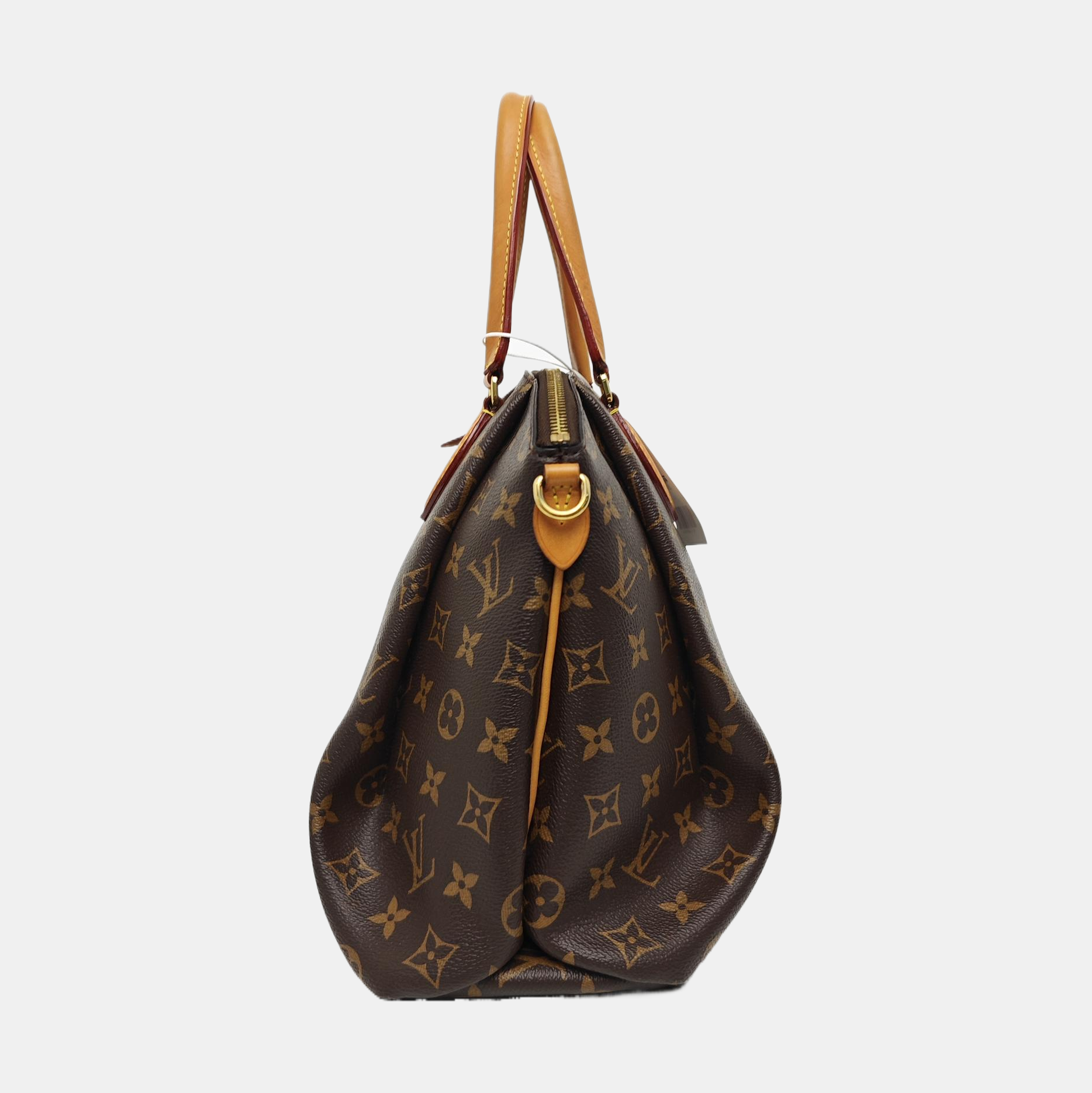 RIVOLI MM Monogram Coated Canvas Brown