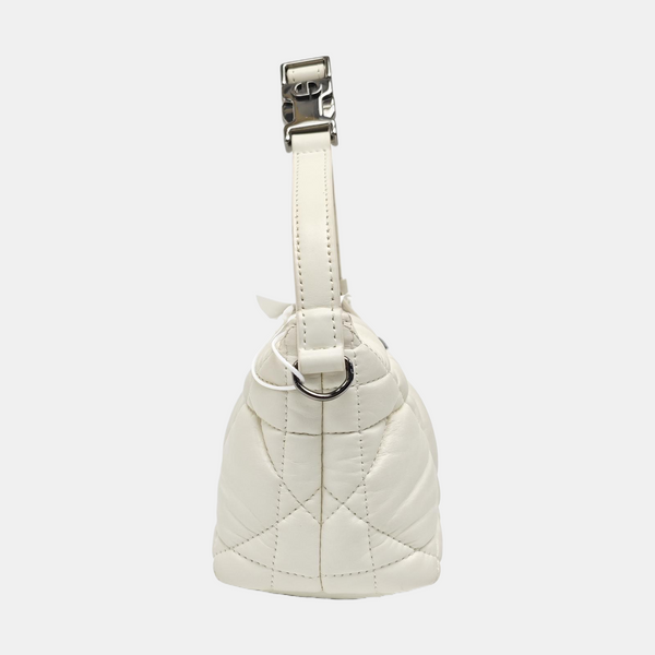 Diortravel Nomad Small Cannage Calfskin White