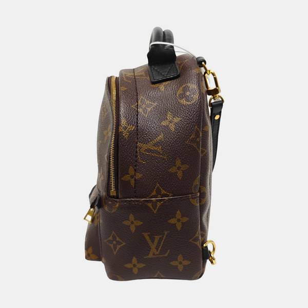 PALM SPRINGS Mini Monogram Coated Canvas Brown