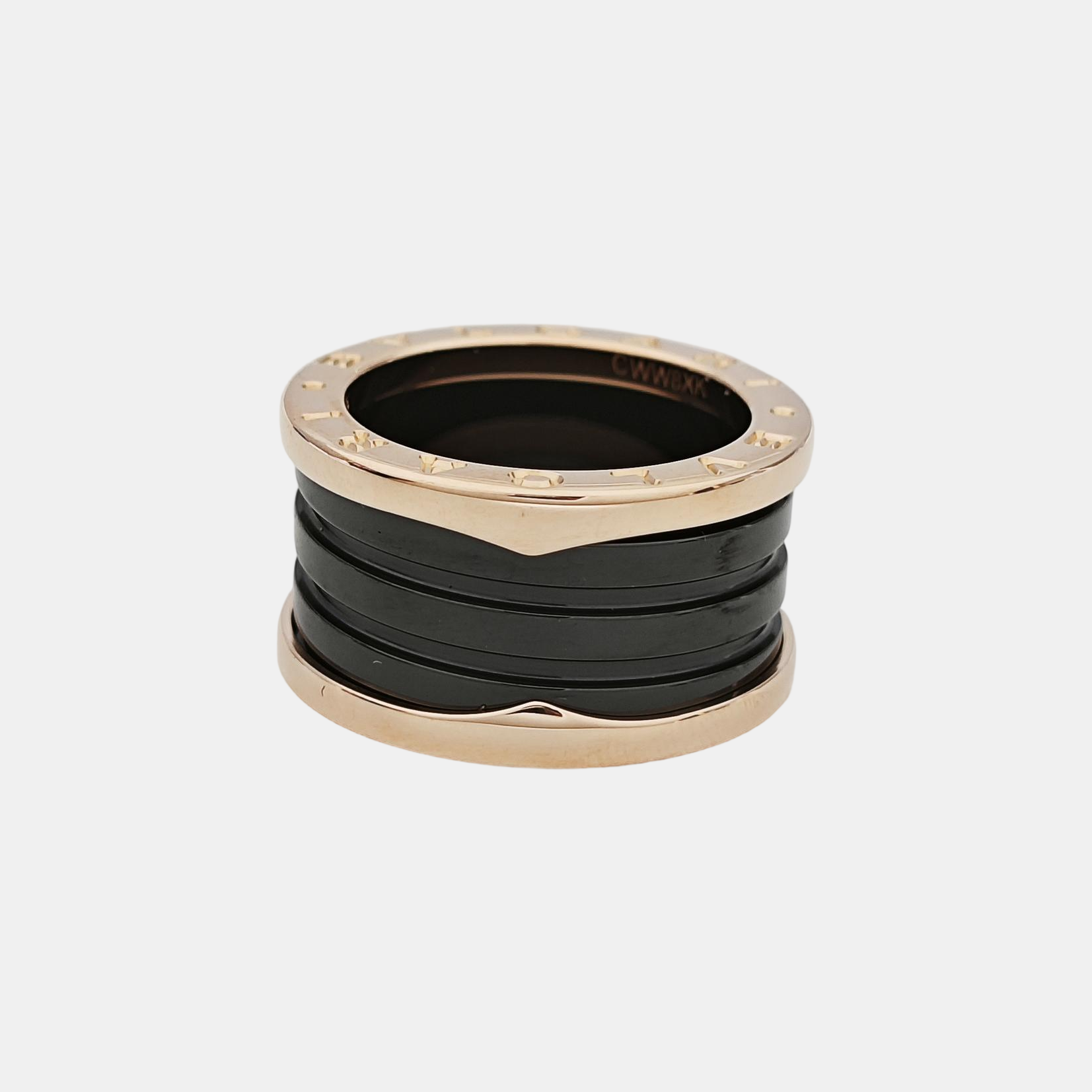 B.ZERO1 18k Rose Gold Ring EU 53