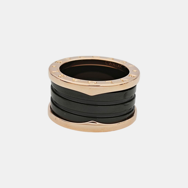 B.ZERO1 18k Rose Gold Ring EU 53