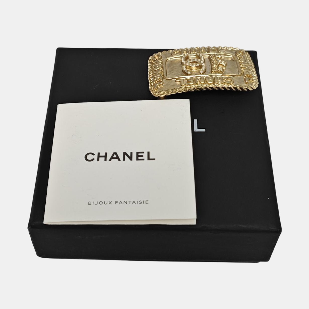 Metal Gold Brooch