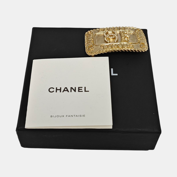 Metal Gold Brooch