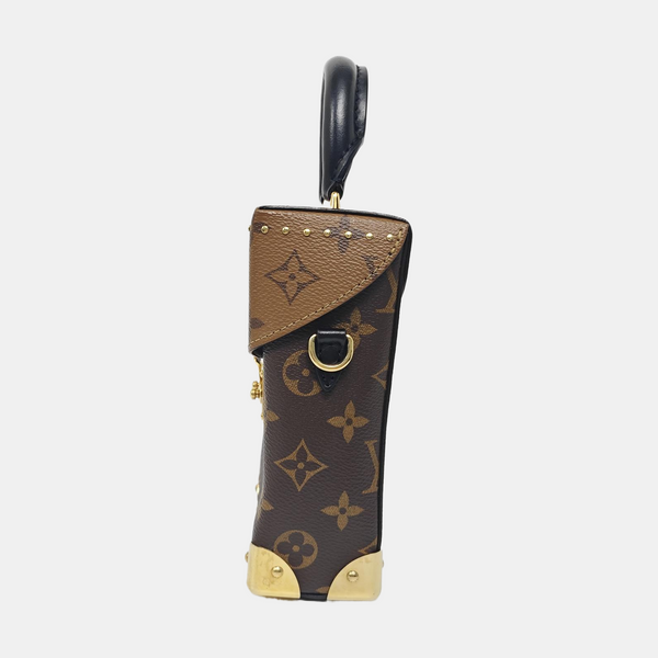 CAMERA BOX Monogram Coated Canvas Brown
