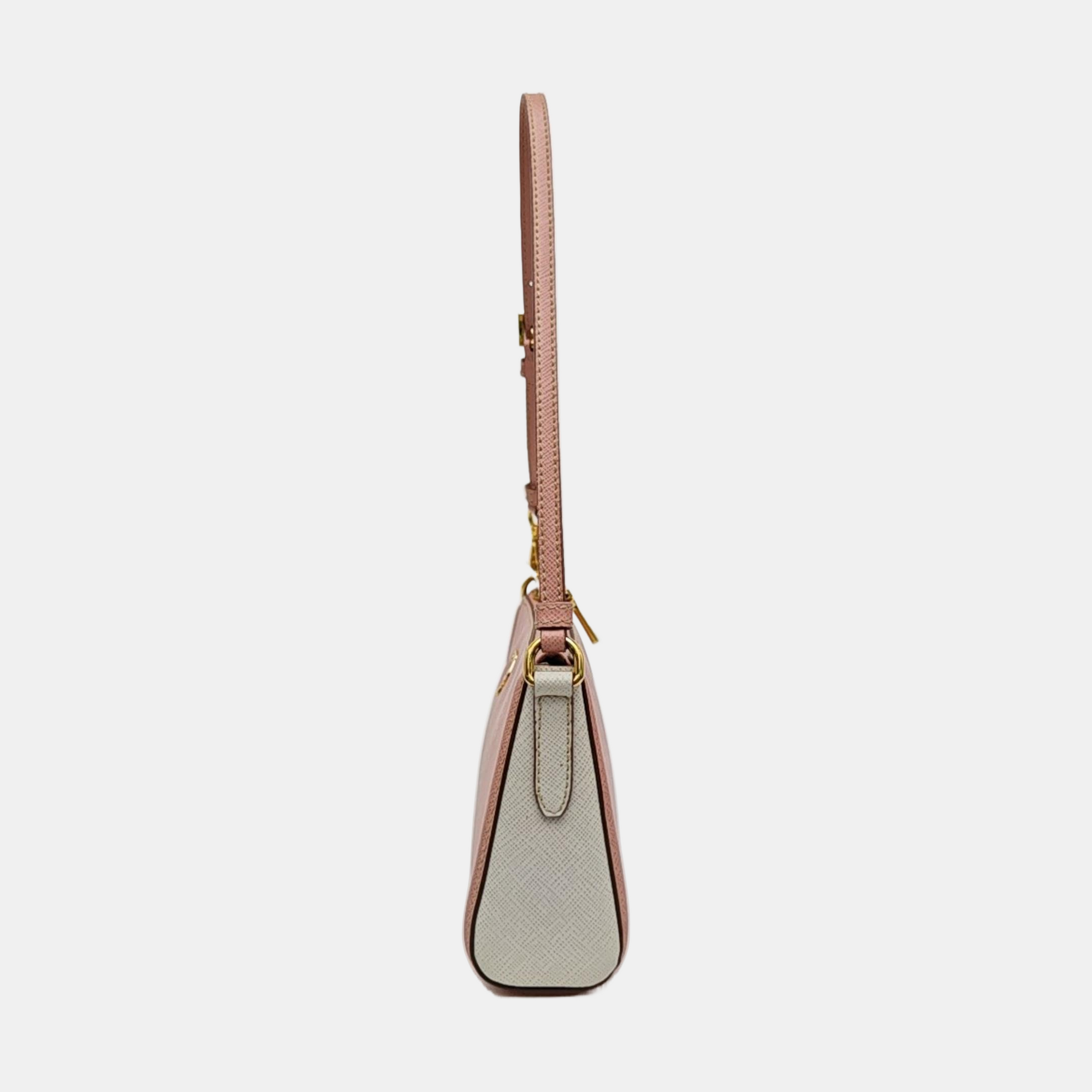 Saffiano Calfskin Top Handle Bag Pink